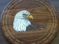 cribbage board eagle head