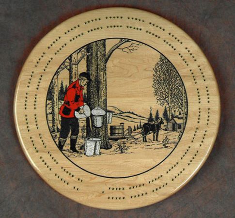 cribbage board maple sugar