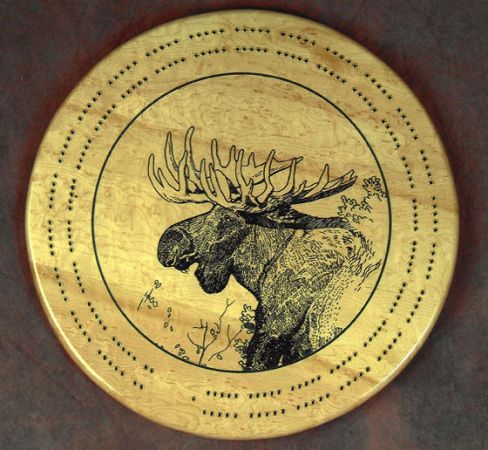 cribbage board moose