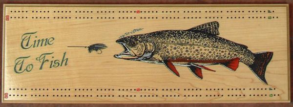 cribbage board sq trout